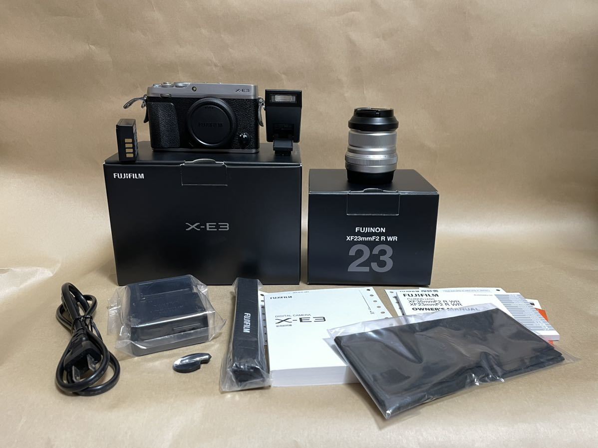 FUJIFILM X E3 単焦点レンズキットシルバー XFmmF2 R WR 富士