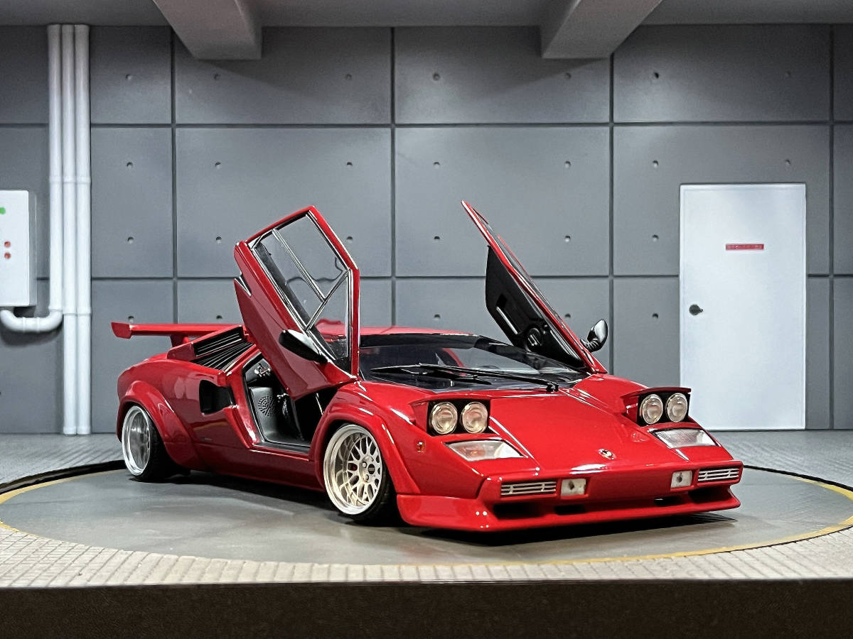 KYOSHO】1/18 LAMBORGHINI COUNTACH LP500S CUSTOM (RED) 京商