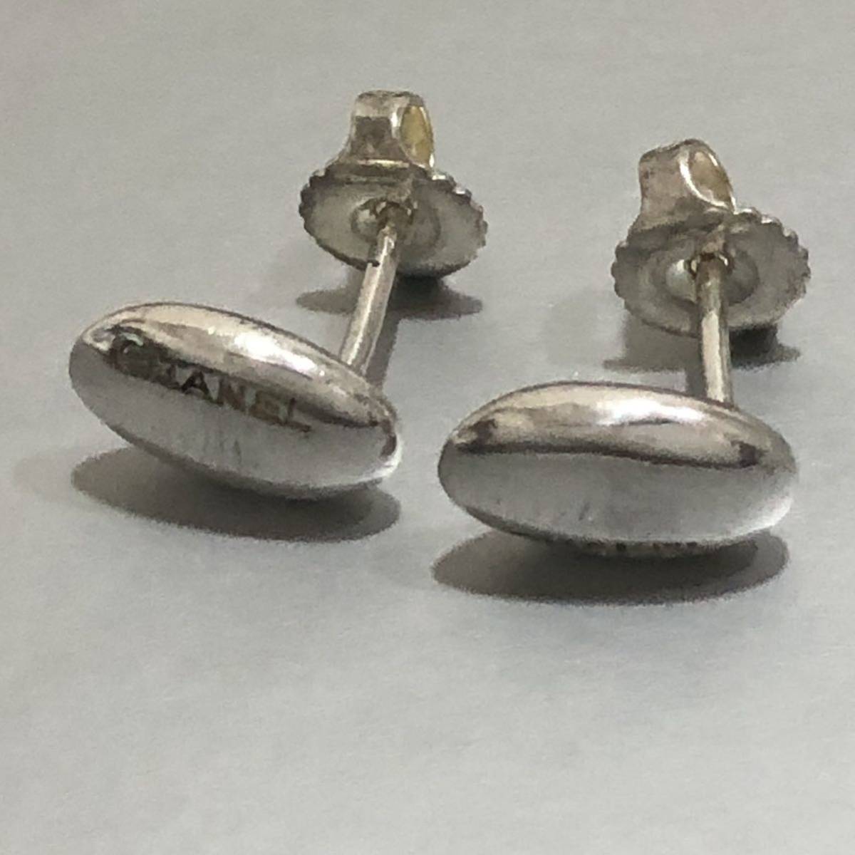 シャネル ピアス シルバー 925 CHANELロゴ (管GH22 S36 ) 4