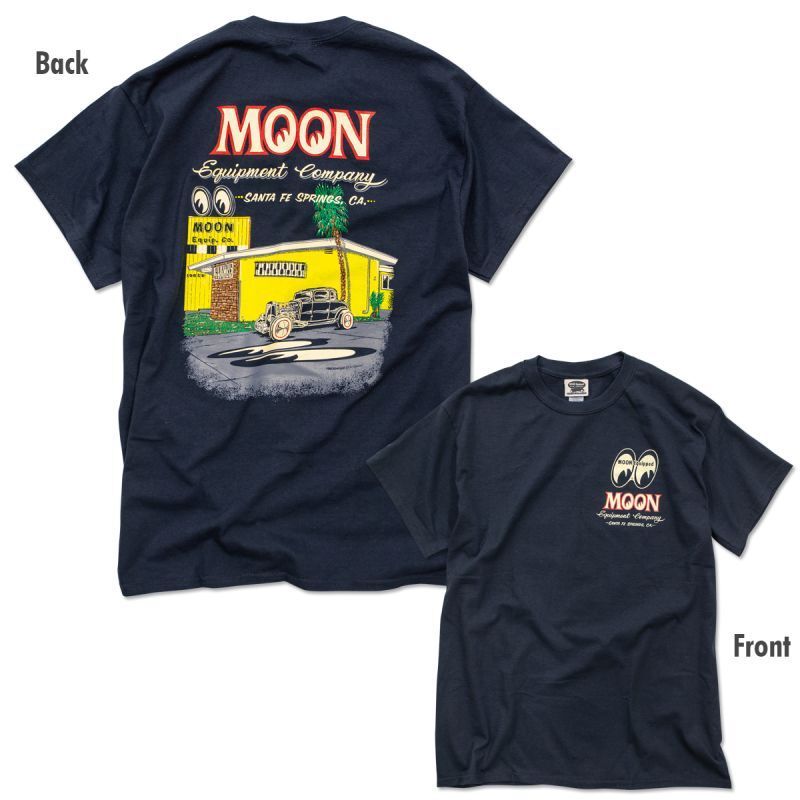 送料200円　MOON Equipment Company Tシャツ [MQT180BK]　MOONEYES　Mサイズ_画像1