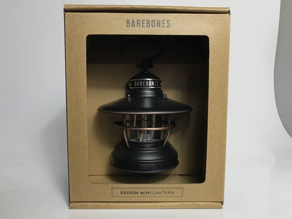 □新品 未開封 Barebones living ベアボーンズ Mini Edison Lantern ミニエジソンランタンLED アンティークブロンズ 電池式 単三電池2本 _画像1