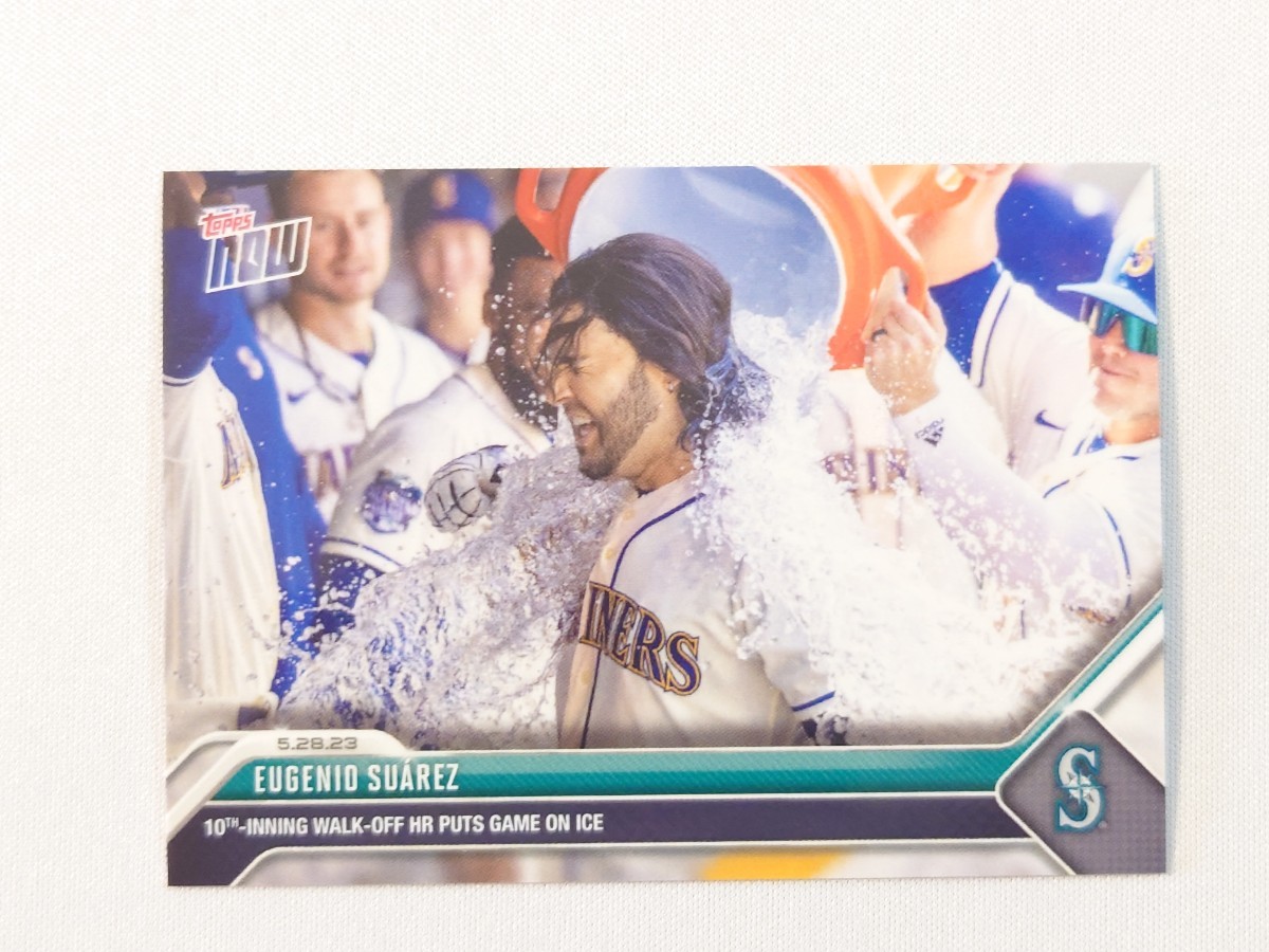 topps now card Eugenio Suarez #355 MLB 2023 トップスナウ カード エウヘニオ・スアレス シアトル・マリナーズ 直筆サインなし no auto_画像1