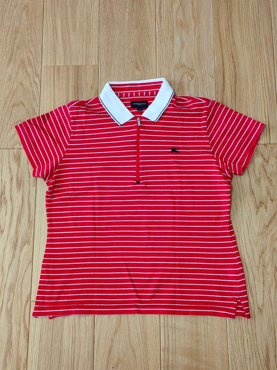 【バーバリー】●美品●BURBERRY GOLF●半袖ポロシャツ●Lサイズ●