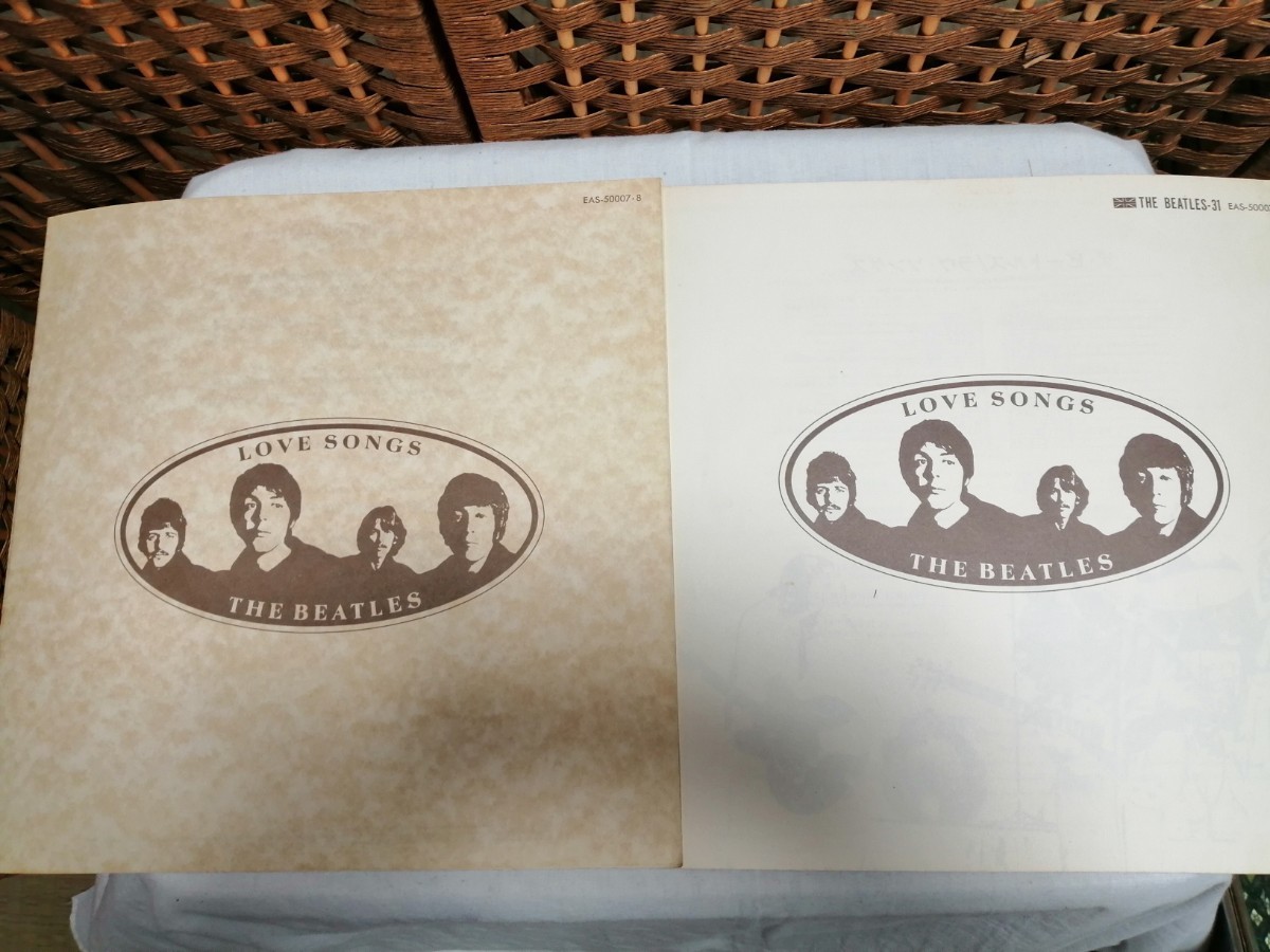 帯付き ビートルズ「LOVE SONGS」日本製LPレコード2枚組 ワンオーナー