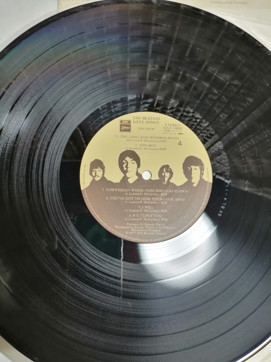 帯付き ビートルズ「LOVE SONGS」日本製LPレコード2枚組 ワンオーナー