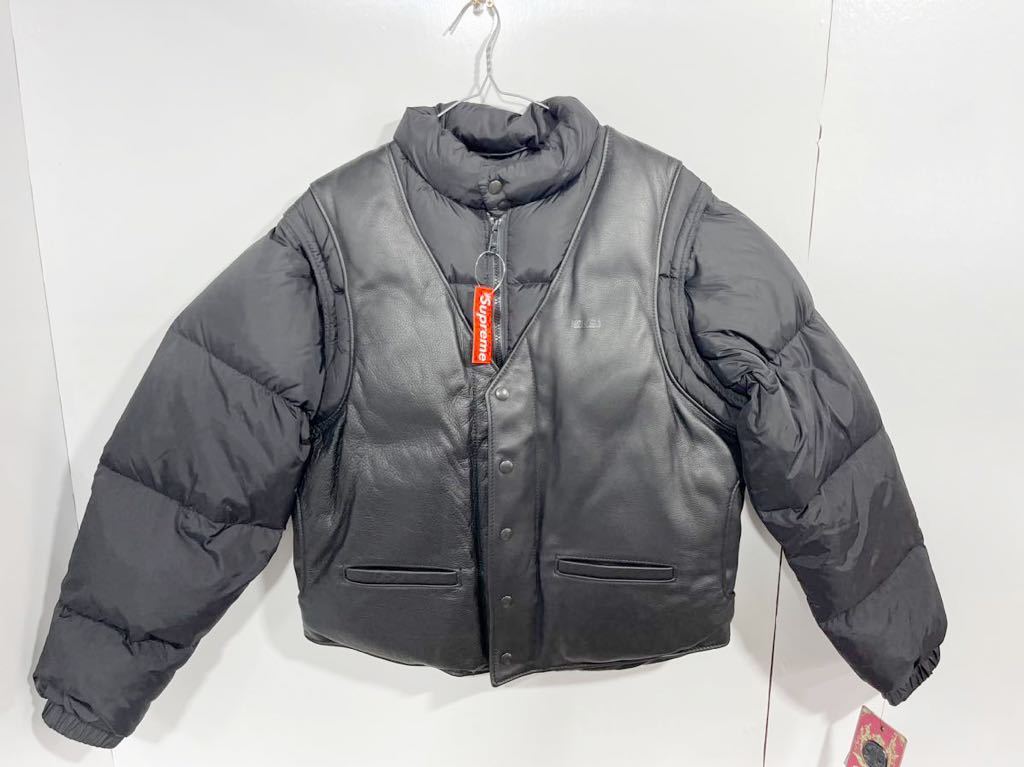 【お取り寄せ】 Schott Supreme Schott supreme Down サイズS表記 Jacket Puffy Vest Leather ジャンパー、ブルゾン 【お取り寄せ】 Schott Supreme Schott supreme Down サイズS表記 Jacket Puffy Vest Leather ジャンパー、ブルゾン