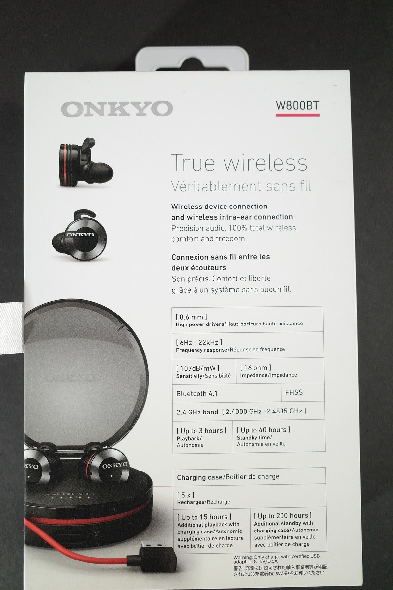 ONKYO Bluetooth オンキョー ワイアレス イヤホン　W800BT_画像9