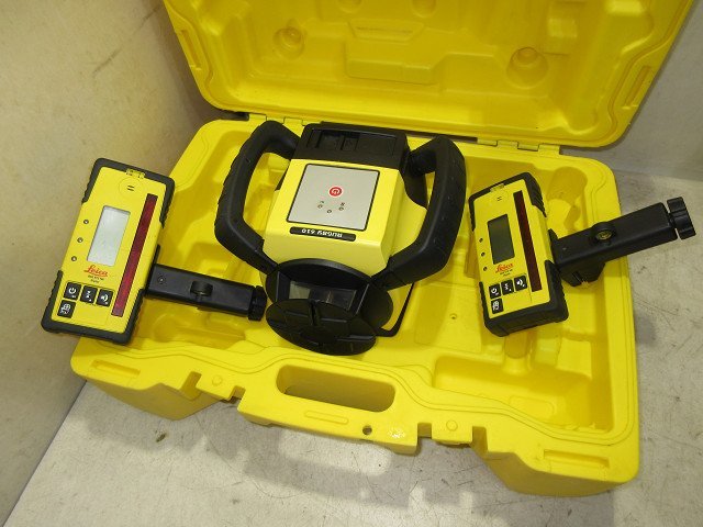 △▽6660 Leica ライカ 回転レーザー レベル RUGBY610/受光器 RE160×2