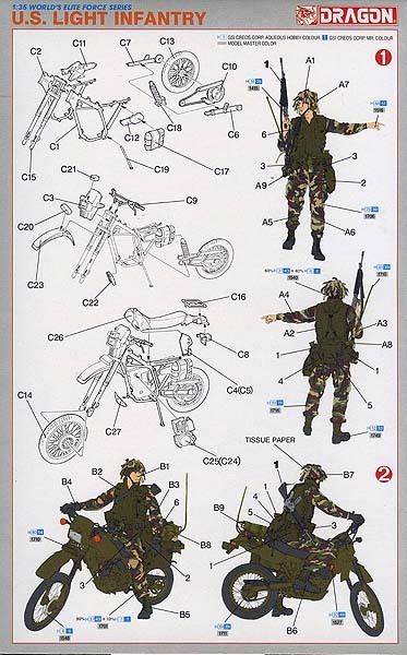 ドラゴン 3009 1/35 U.S ライト インファントリー_画像2