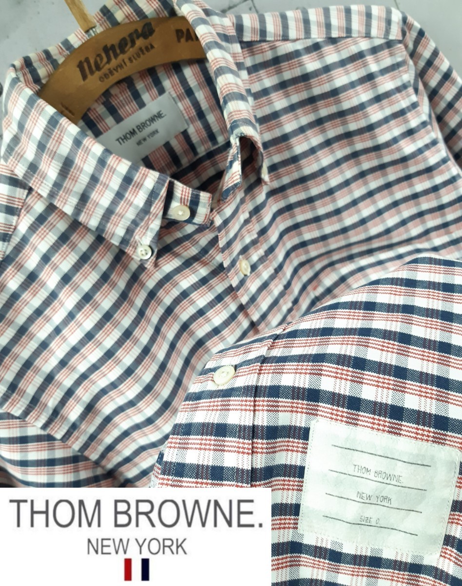 THOM BROWNE BDシャツ JPタグ トムブラウン　ボタンダウン　シャツ　チェック　USA製