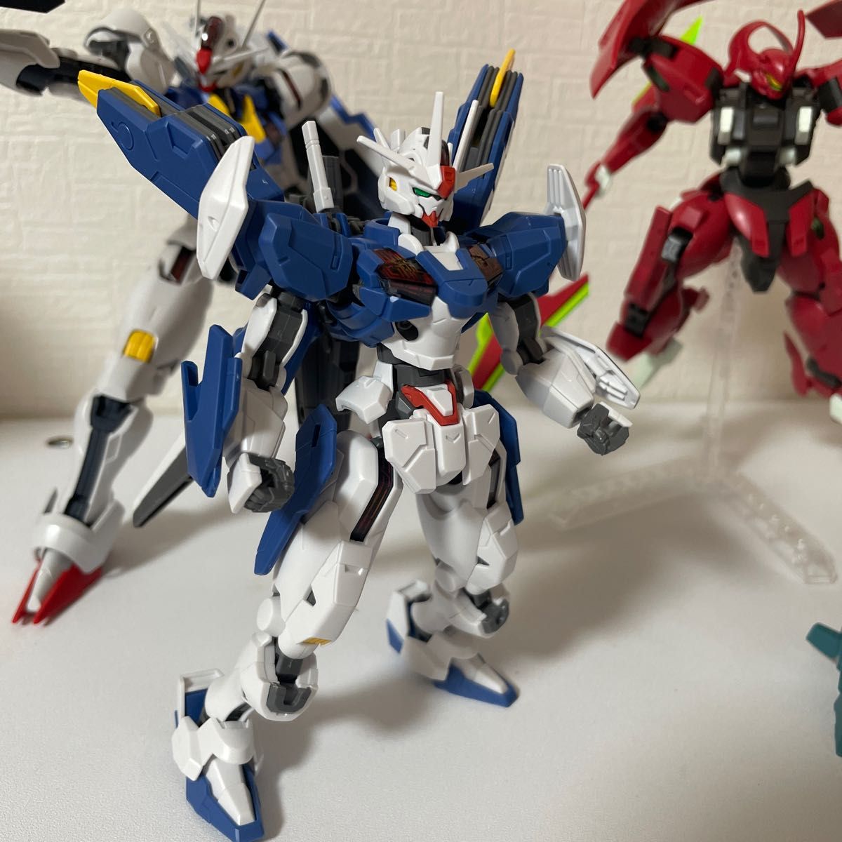 フルメカニクス1/100　ガンプラ　組み立て品　水星の魔女　ガンダムエアリアル　他HGセット　ガンプラセット