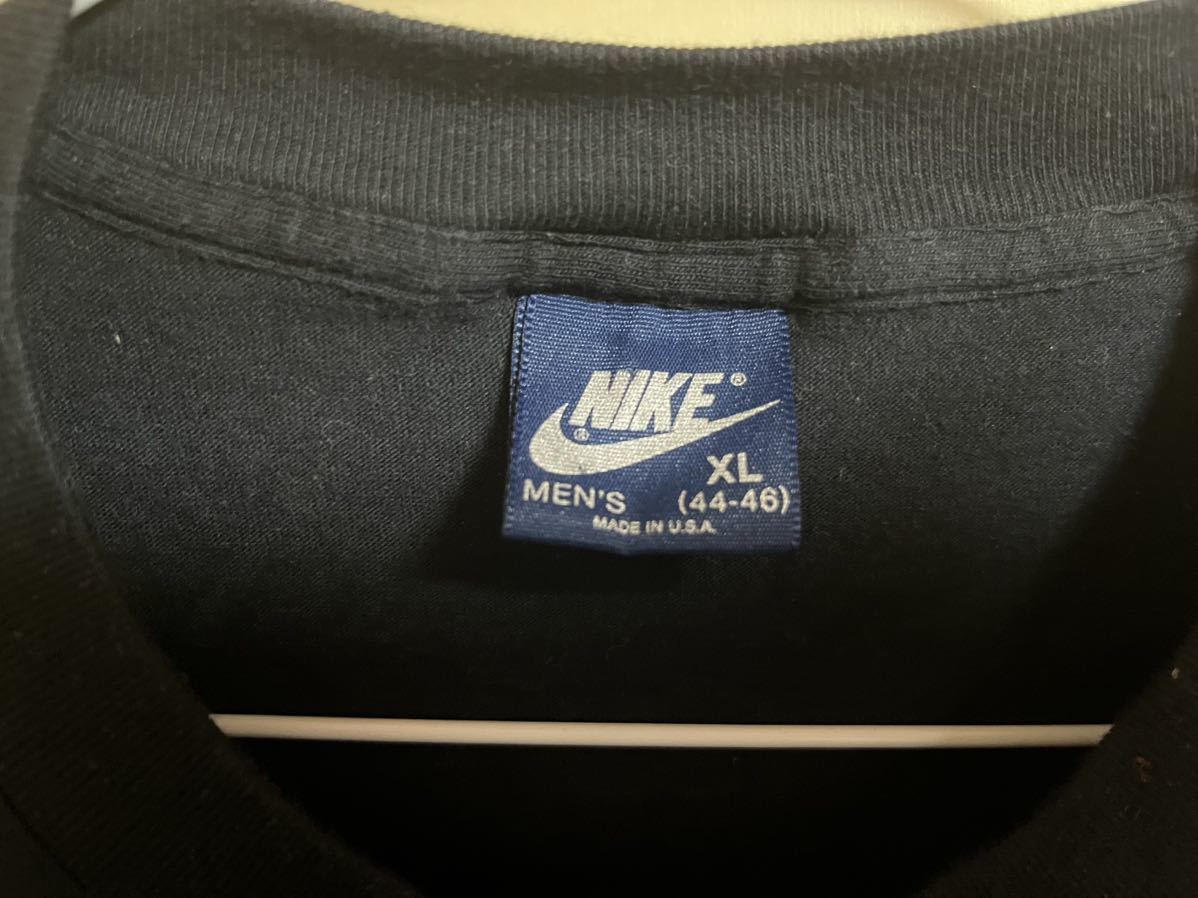 80年代 ナイキ NIKE 紺タグ ジョーダン ウイング マーク XL 黒 赤 USA