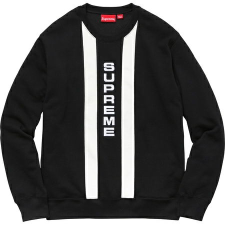 新品 半タグ Supreme Vertical Logo Panel Crewneck 切替 加工 スウェット box logo シュプリーム クルーネック トレーナー L カナダ製