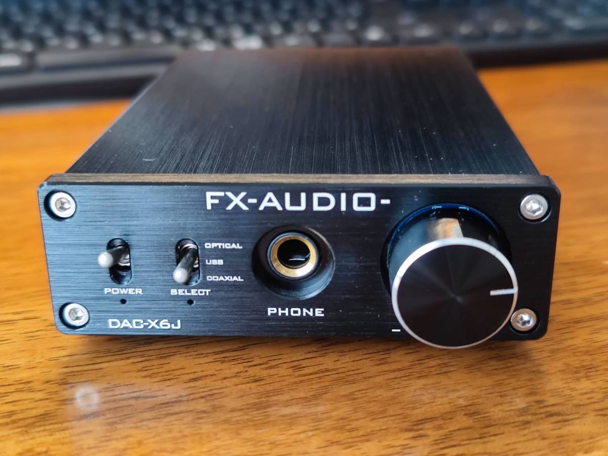 【中古】FX-AUDIO- DAC-X6J ヘッドフォン アンプ ハイレゾDAC 光 オプティカル 同軸 デジタル USB 最大24bit 192kHz_画像1