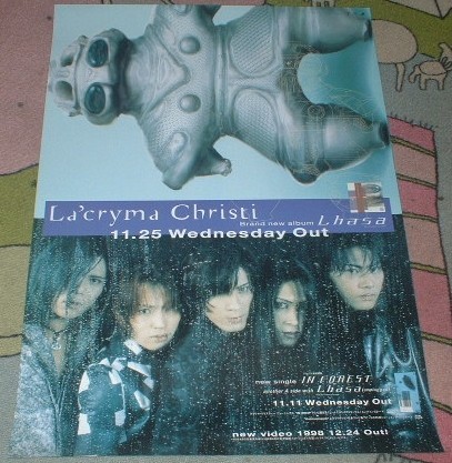 ポスター　La'cryma Christi（ラクリマ・クリスティー）　[Lhasa] CD告知 '98