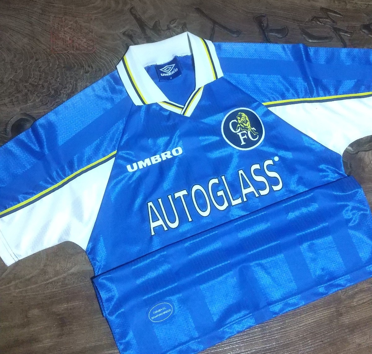 値下げ交渉 1997-99 フリット&ゾラ所属 チェルシーFC UMBRO MADE IN ENGLAND 検)1998 CHELSEA CUP WINNERS CUP ENGLAND GULLIT VIALLI ZOLA_画像1