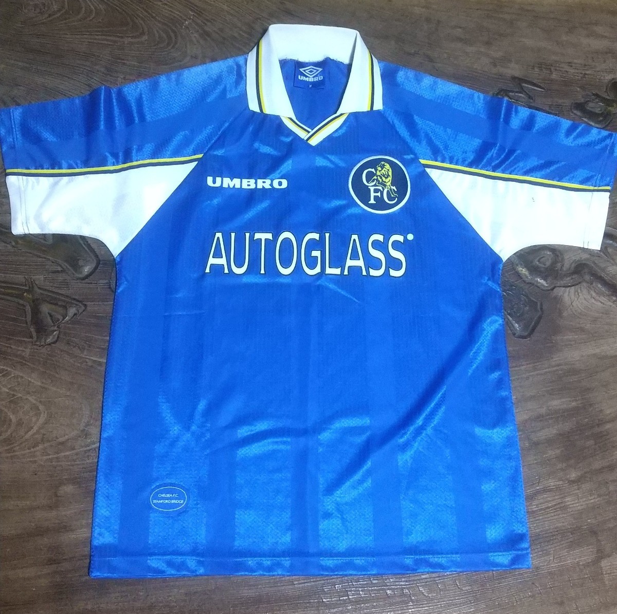 値下げ交渉 1997-99 フリット&ゾラ所属 チェルシーFC UMBRO MADE IN ENGLAND 検)1998 CHELSEA CUP WINNERS CUP ENGLAND GULLIT VIALLI ZOLA_画像2