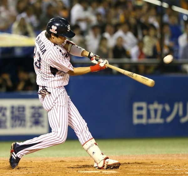 [値下げ交渉] 2013-2015年 東京ヤクルトスワローズ 背番号23 山田 検) 2014 TOKYO YAKULT SWALLOWS 哲人 トリプルスリー サムライジャパン_画像10