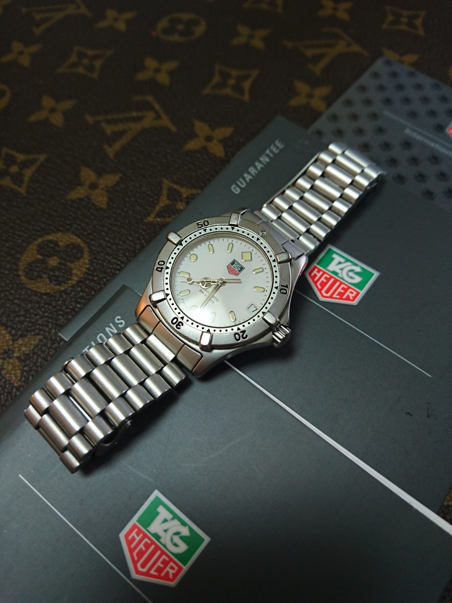  beautiful goods TAG Heuer Professional 2000 669 713 white face men's self-winding watch guarantee . related product attaching 