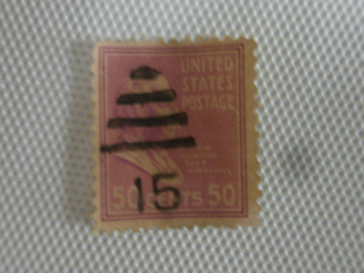  foreign stamp used single one-side America .. country ⑪
