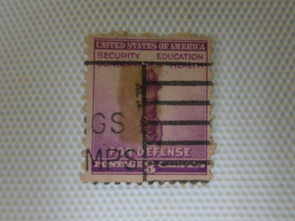 外国切手 使用済 単片 アメリカ合衆国 ⑨_画像1