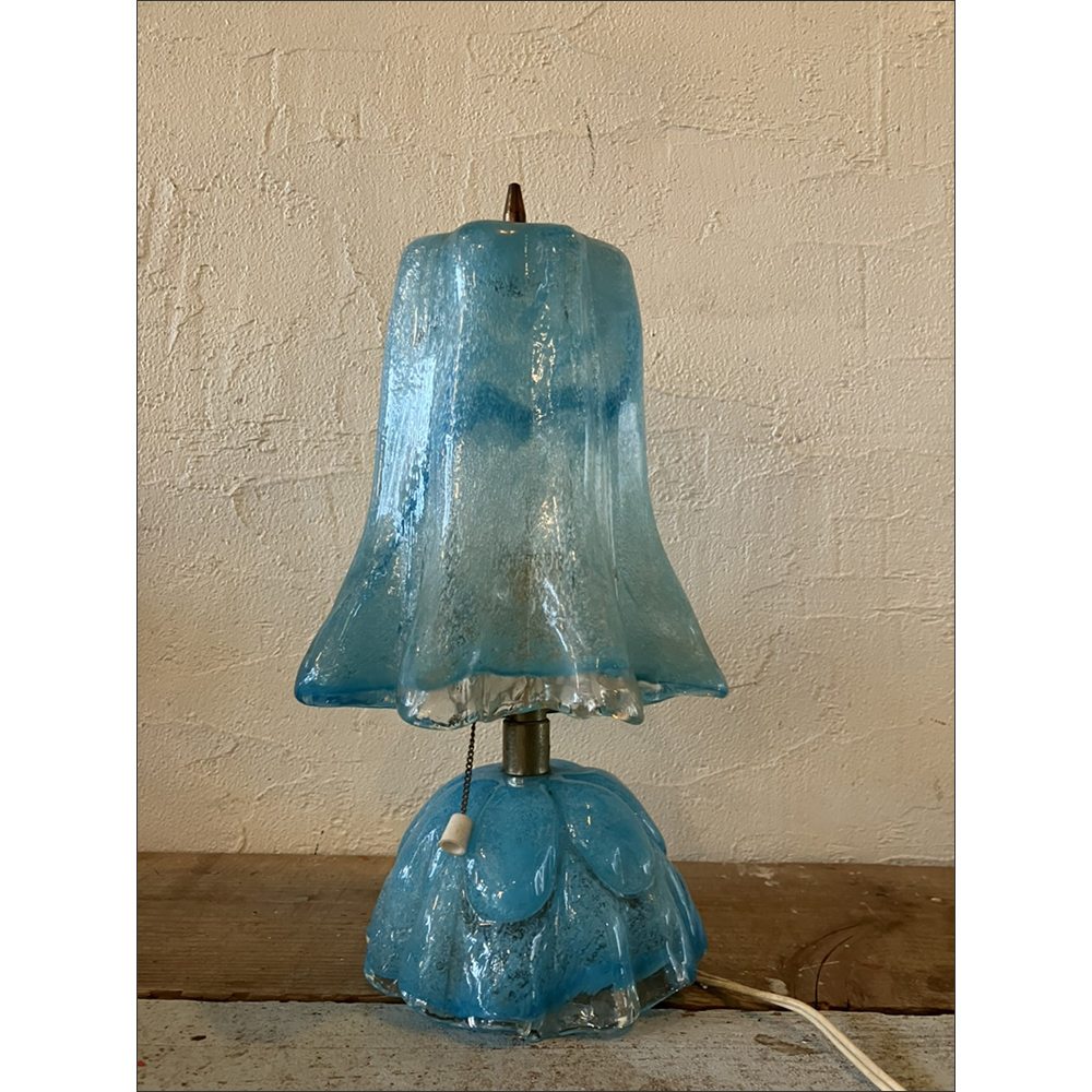 [ Vintage Iwata glass table light ] inspection : Showa Retro Vintage interior lamp desk lighting iwata art glass 