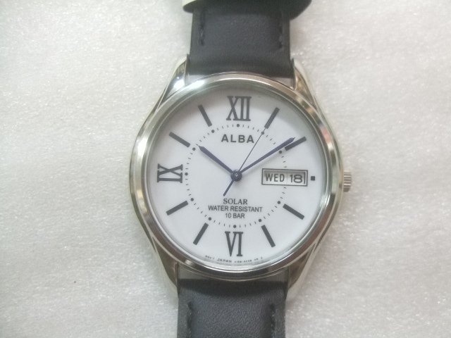新品高級セイコーアルバソーラーウォッチ腕時計定価15800円　X737_画像3