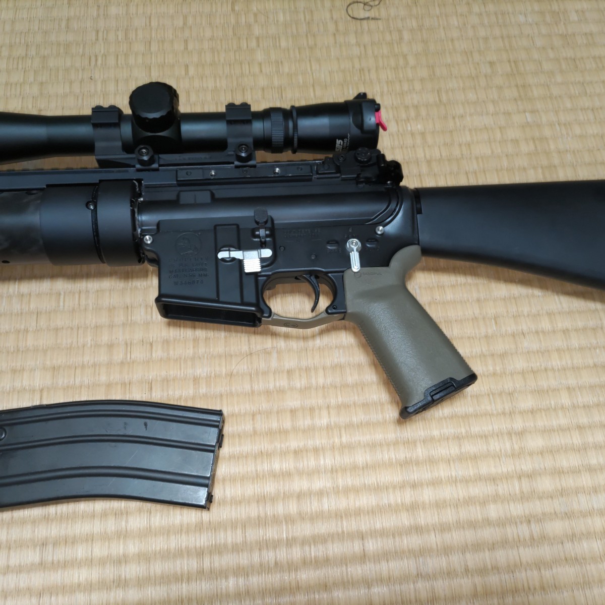 東京マルイ・ガスブロ M4 MWS SPR mod-0 外装カスタム 本体のみ