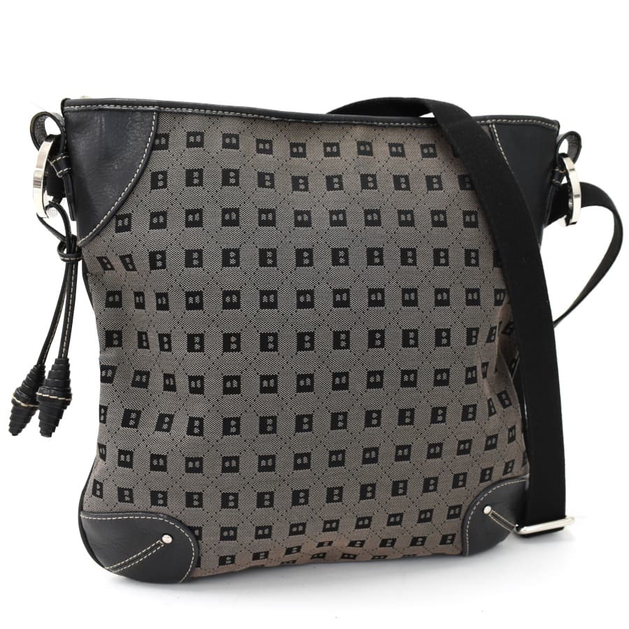 1円 ◇極美品 BALLY バリー ショルダーバッグ 斜め掛け Bロゴ 総柄