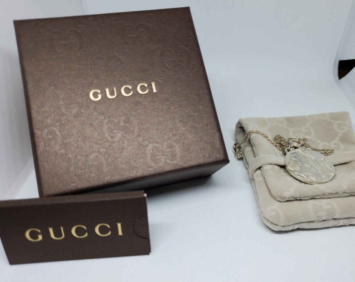 【超レア ヴィンテージ品】オールド GUCCI フローラ コイン ネックレス ヴィンテージ ネックレス