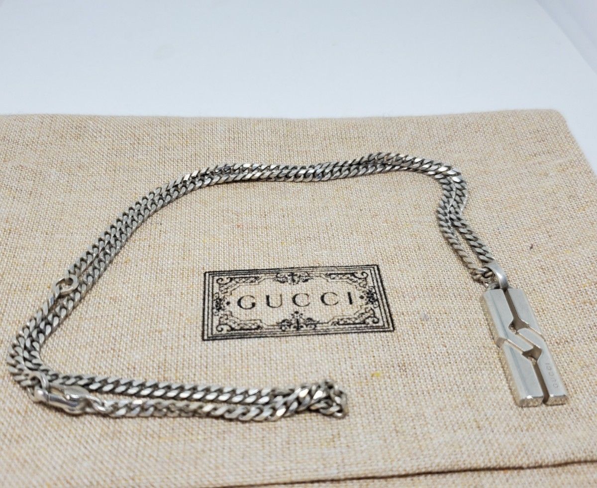 【現行中古品】GUCCI ノットインフィニティ インターロッキング ネックレス