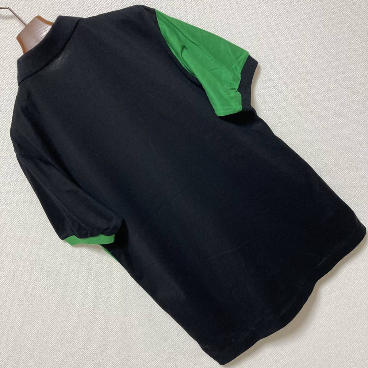 90s 極美品 Axy MIZUNO ミズノ フェイス柄 アシメ ポロシャツ L 90s 極美品 Axy MIZUNO ミズノ フェイス柄 アシメ ポロシャツ L