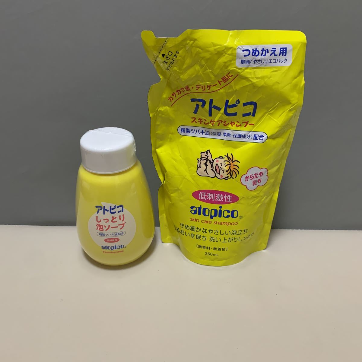 Y8912 marks pico skin care shampoo .... for 350ml moist foam soap attaching .. for 300ml 2 piece set 