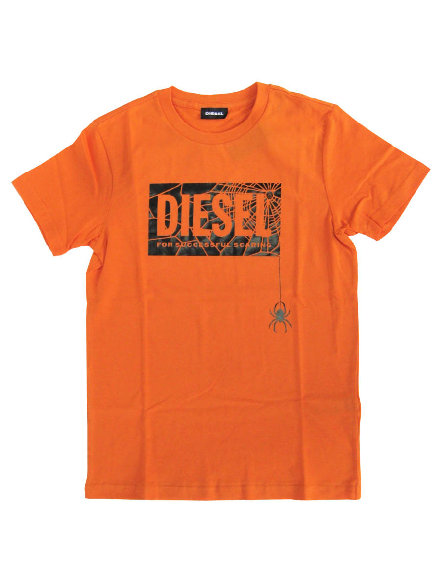 新品 直輸入 DIESEL KIDS ディーゼル キッズ スパイダー 半袖 プリントTシャツ オレンジ 16Yサイズ（大人Mサイズ相当）TWEEN-TSE 00J56F_画像1