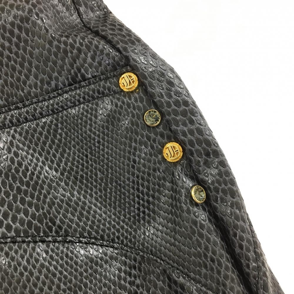 美品】ダンスウィズドラゴン パンツ ダークグレー 総柄 合成皮革 裏微