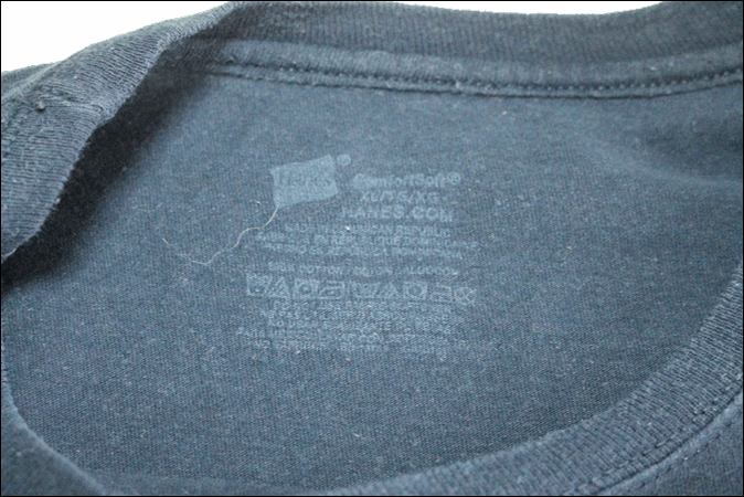 【XL】 Hanes ヘインズ ポケット Tシャツ コットン 無地 紺 ネイビー ビンテージ ヴィンテージ USA 古着 オールド IB1114_画像4