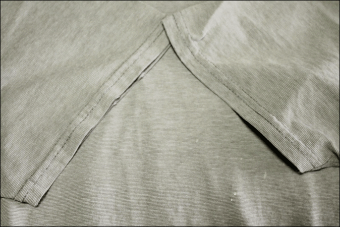 [M] FRUIT OF THE LOOM V шея футболка хлопок одноцветный серый фрукты ob The салон Vintage Vintage USA б/у одежда Old IB1131
