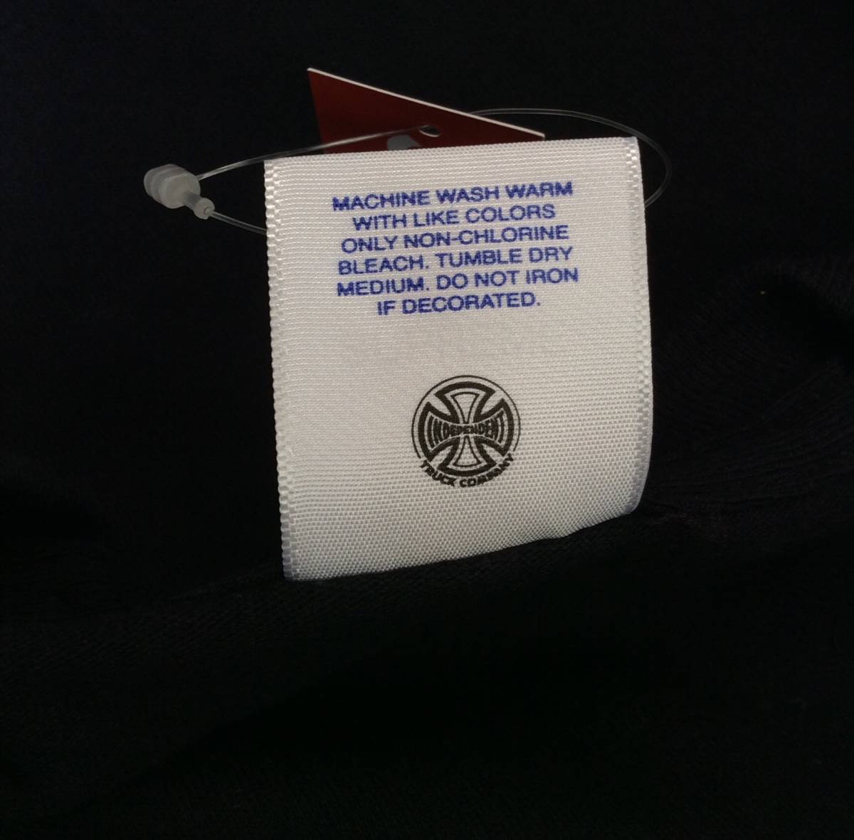 未使用 SUPREME シュプリーム 15AW INDEPENDENT インデペンデント ロゴ 袖プリント 長袖Tシャツ ブラック 黒 Ｓ_画像5
