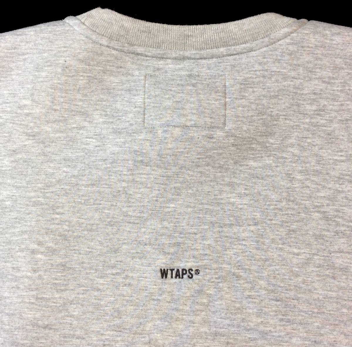 美品 WTAPS ダブルタップス 23SS WOUND SWEATER RAPO. SIGN スウェット トレーナー グレー X 04 ポリエステル 231ATDT-CSM07_画像6