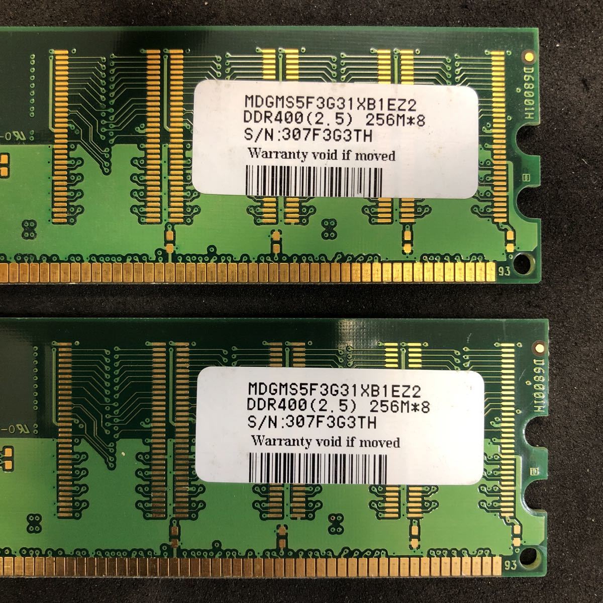 メモリ D2PC400CL25-256M DDR400 256MB 2枚_画像3