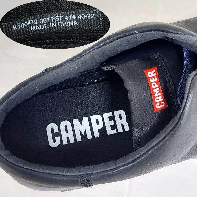 CAMPER Camper peu touring sneakers K100479 001 41 26.1cm black low cut shoes leather parallel imported goods free shipping 