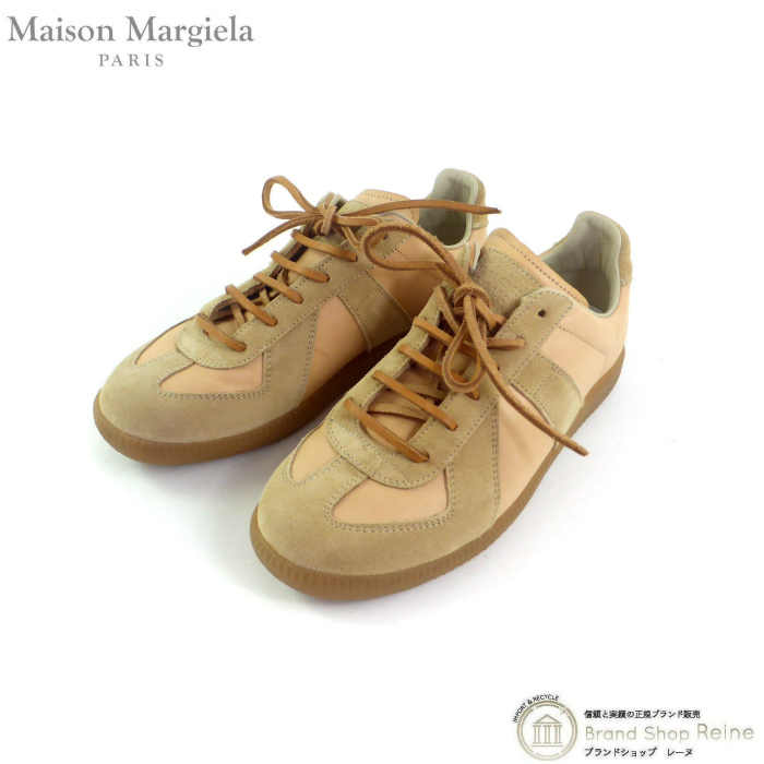 メゾン マルジェラ （Maison Margiela） レプリカ ジャーマントレーナー スニーカー シューズ S57WS0408 ブロンズ #37 1/2（中古）_画像1