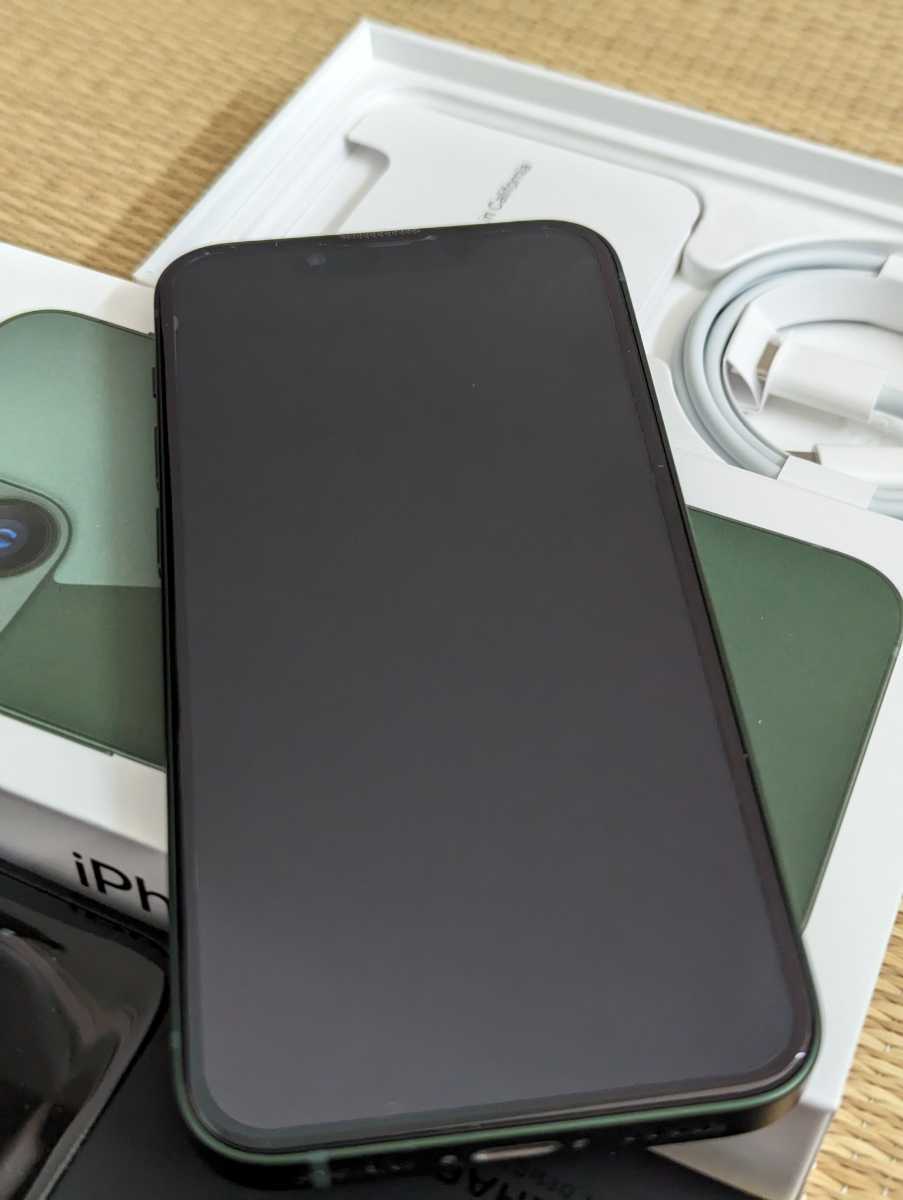 Apple iPhone13 mini グリーン 128GB SIMフリー 2週間程使用 極美品+