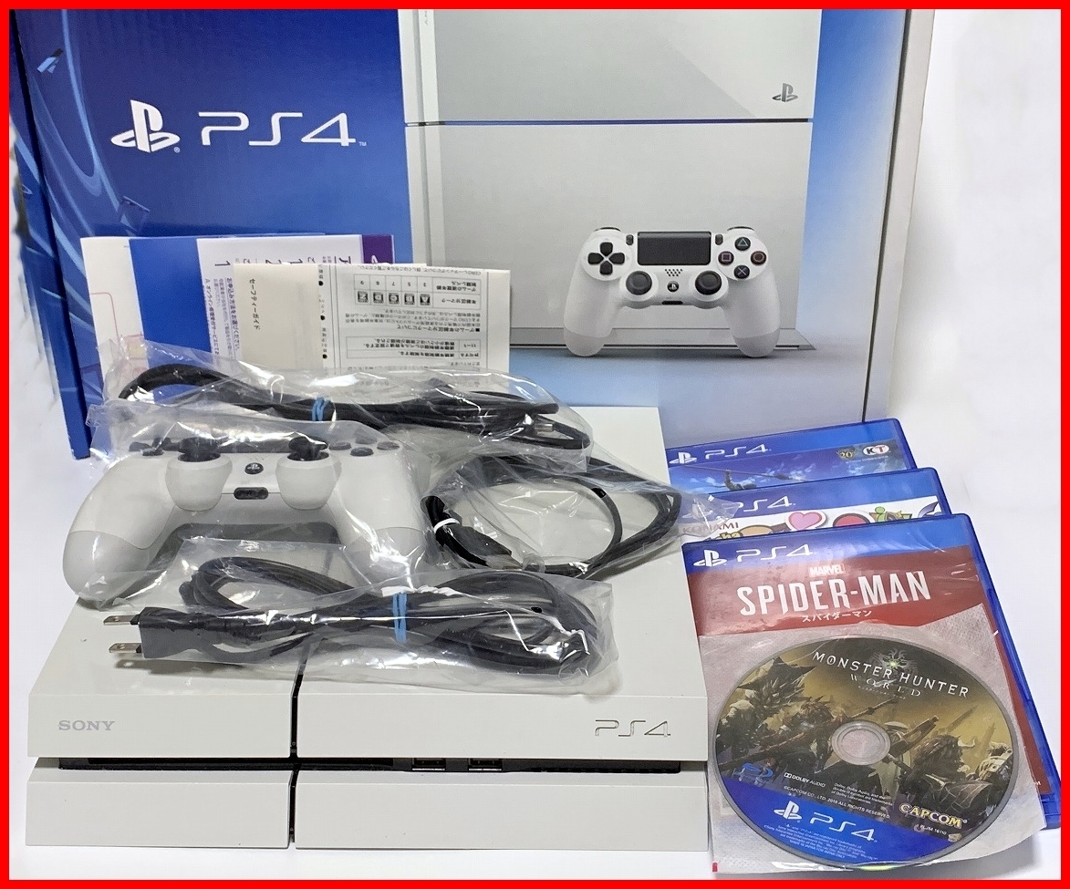 動作確認済 PS4 CUH-1100A 500GB ホワイト playStation4