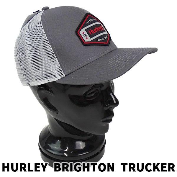 HURLEY/ハーレー 帽子 BRIGHTON TRUCKER DARK GREY CAP/キャップ HAT/ハット 帽子 日よけ 0187[返品、交換及びキャンセル不可]_画像2