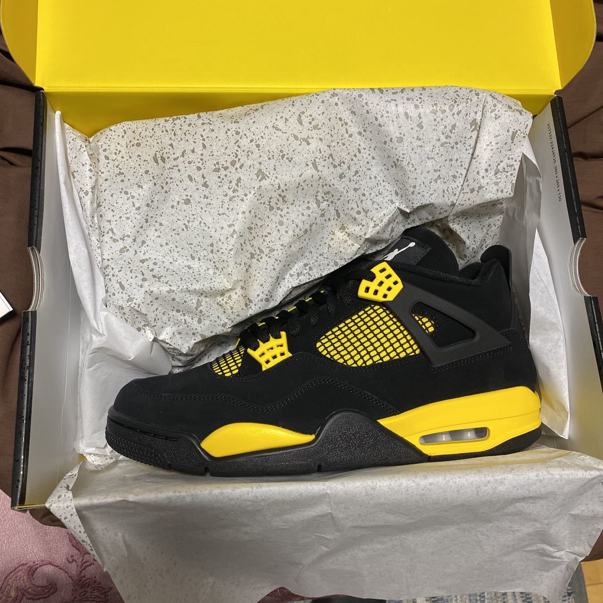 30cm Nike Air Jordan 4 Retro Thunder 2023