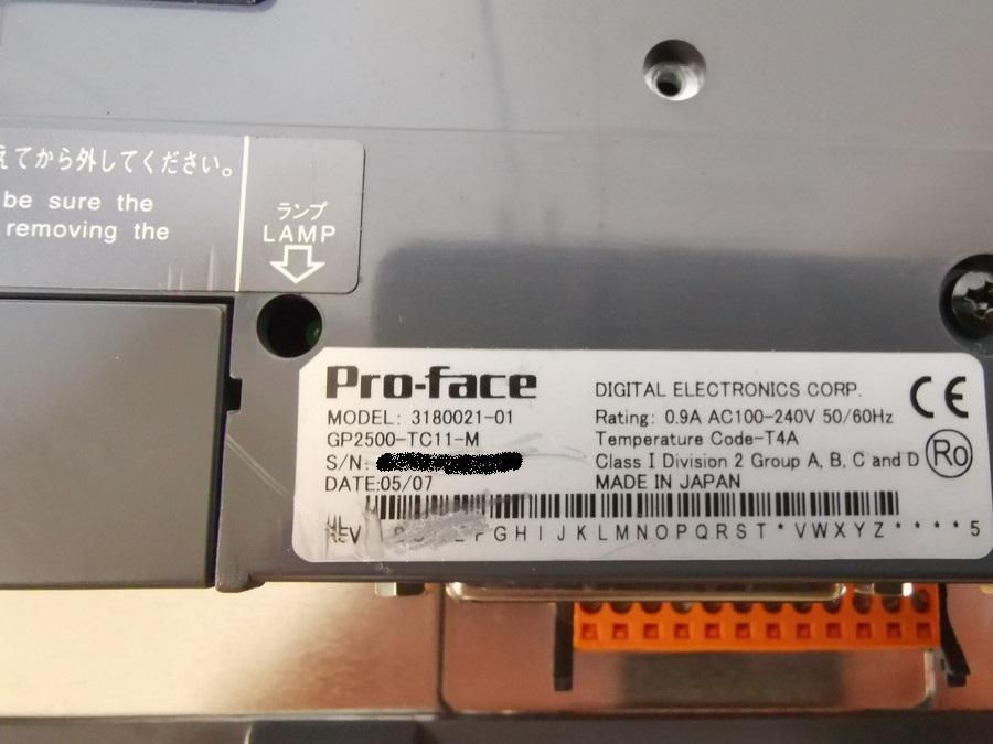 ★動作保証★ Proface GP2500-TC11-M タッチパネル 10.4型_画像3