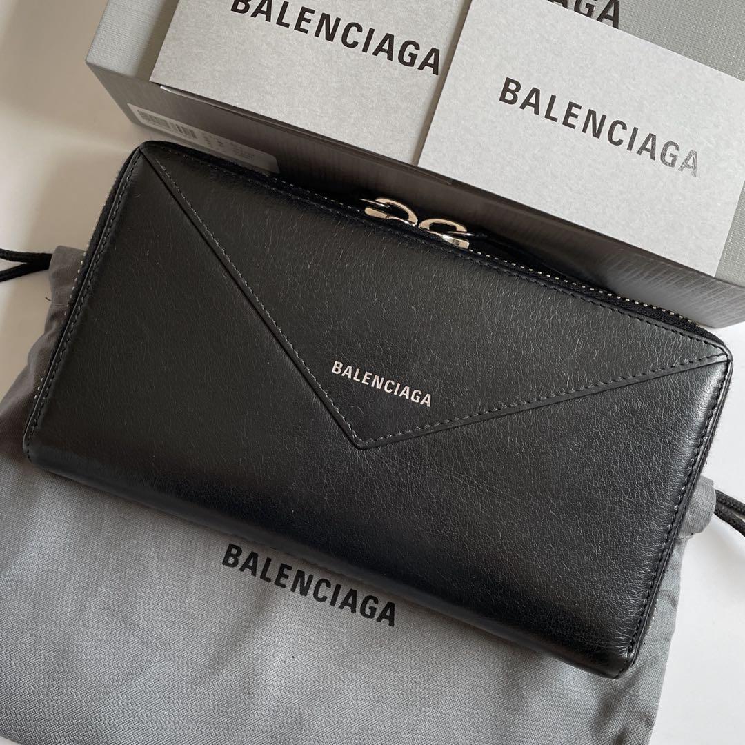 美品・付属品完備】BALENCIAGA バレンシアガ 長財布 ペーパー