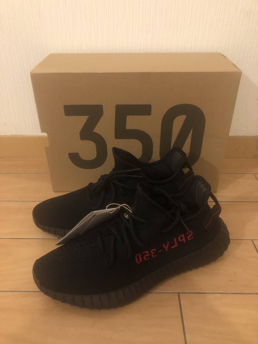  送料無料 新品 国内正規品 adidas YEEZY BOOST 350 V2 Black Red CP9652 27.5cm_画像1