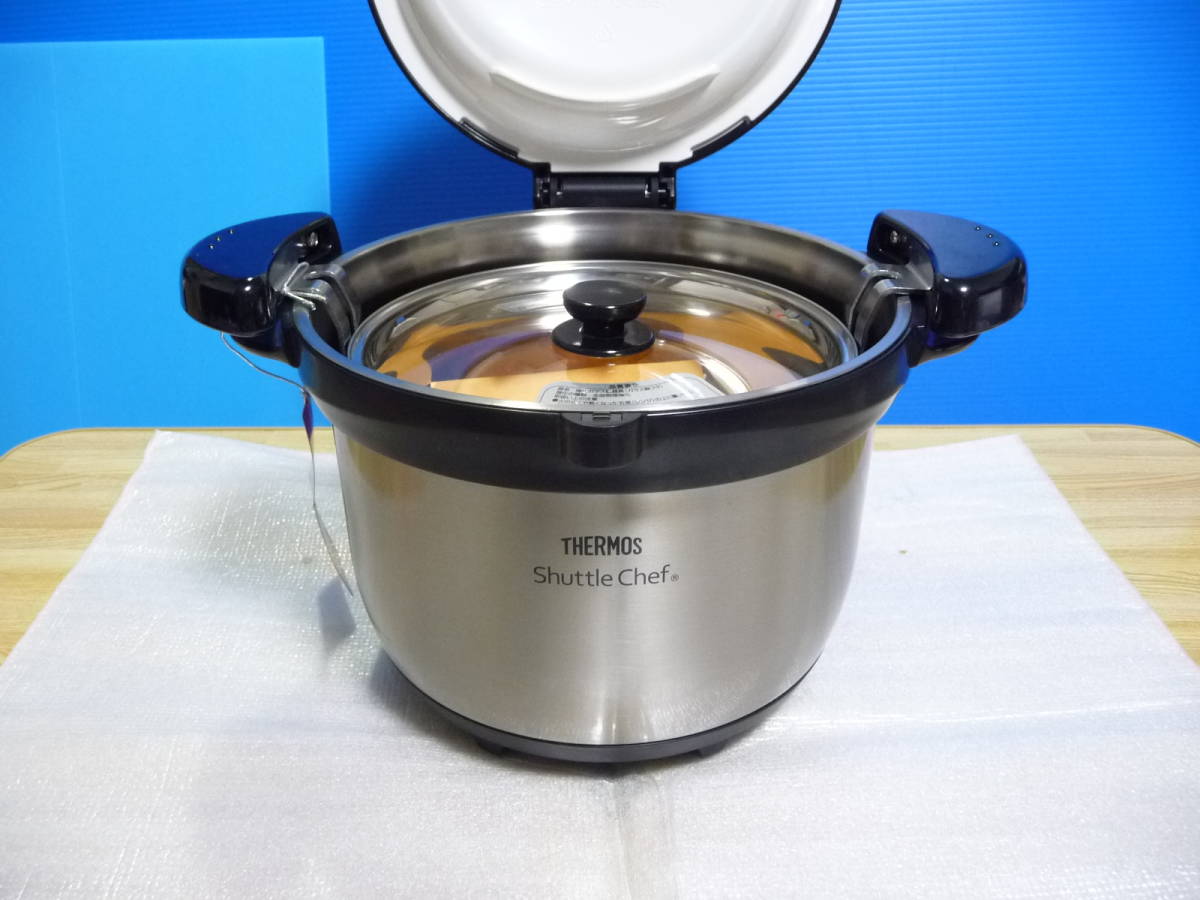 ◆未使用展示品 サーモス THERMOS 真空保温調理器 シャトルシェフ KBG-3000(CS)[ 3.0L／クリアステンレス]_画像6